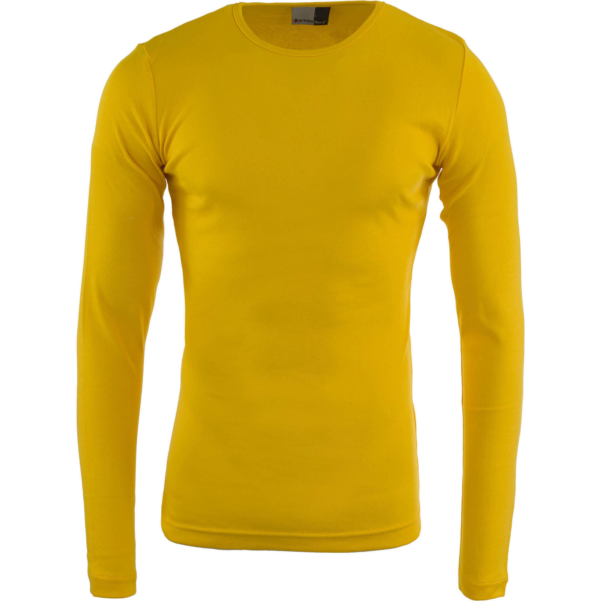 Bach - T-shirt Femme Promodoro Manches Longues 100% Coton Gold 2xl - Chemise Manches Courtes - Jaune - Decathlon