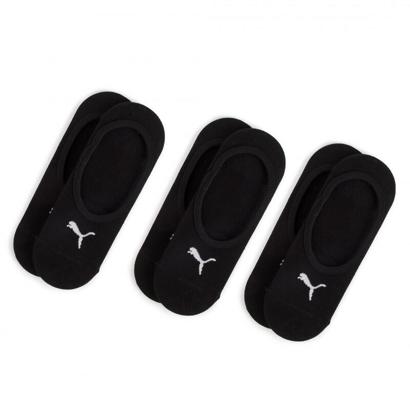 Sokken Puma Footie 3 Pack, Zwart, Uniseks 2/4