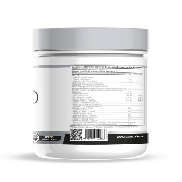 MG Amino Muscle Grow - 500g Neutre de MASmusculo 3/5