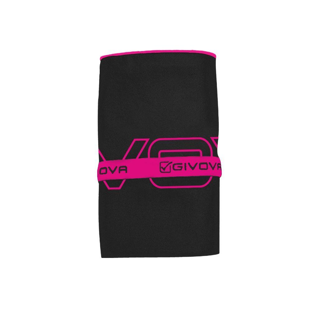 Ręcznik z mikrofibry Givova ACC29 80 x 165 cm czarny/różowy