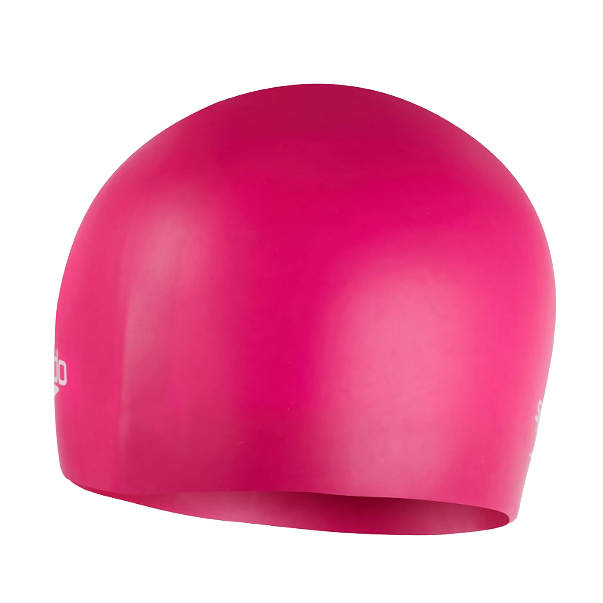 Unisex Adult 2024 Silicone Swimming Cap (Electric Pink) 3/4