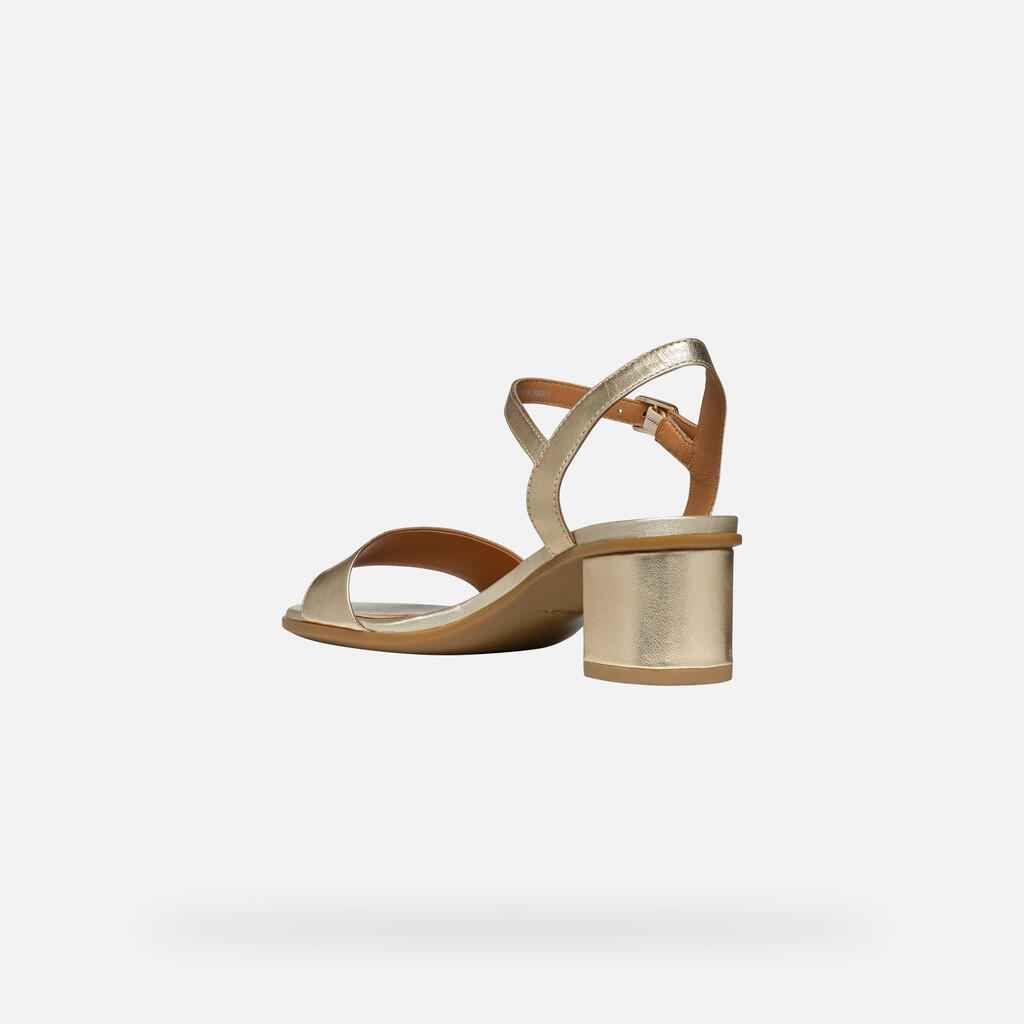 Sandales Femme D AURELY 50 Or Clair 6/7