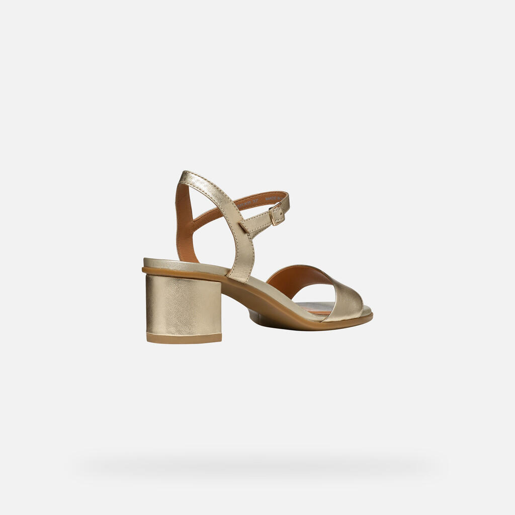 Sandales Femme D AURELY 50 Or Clair 7/7