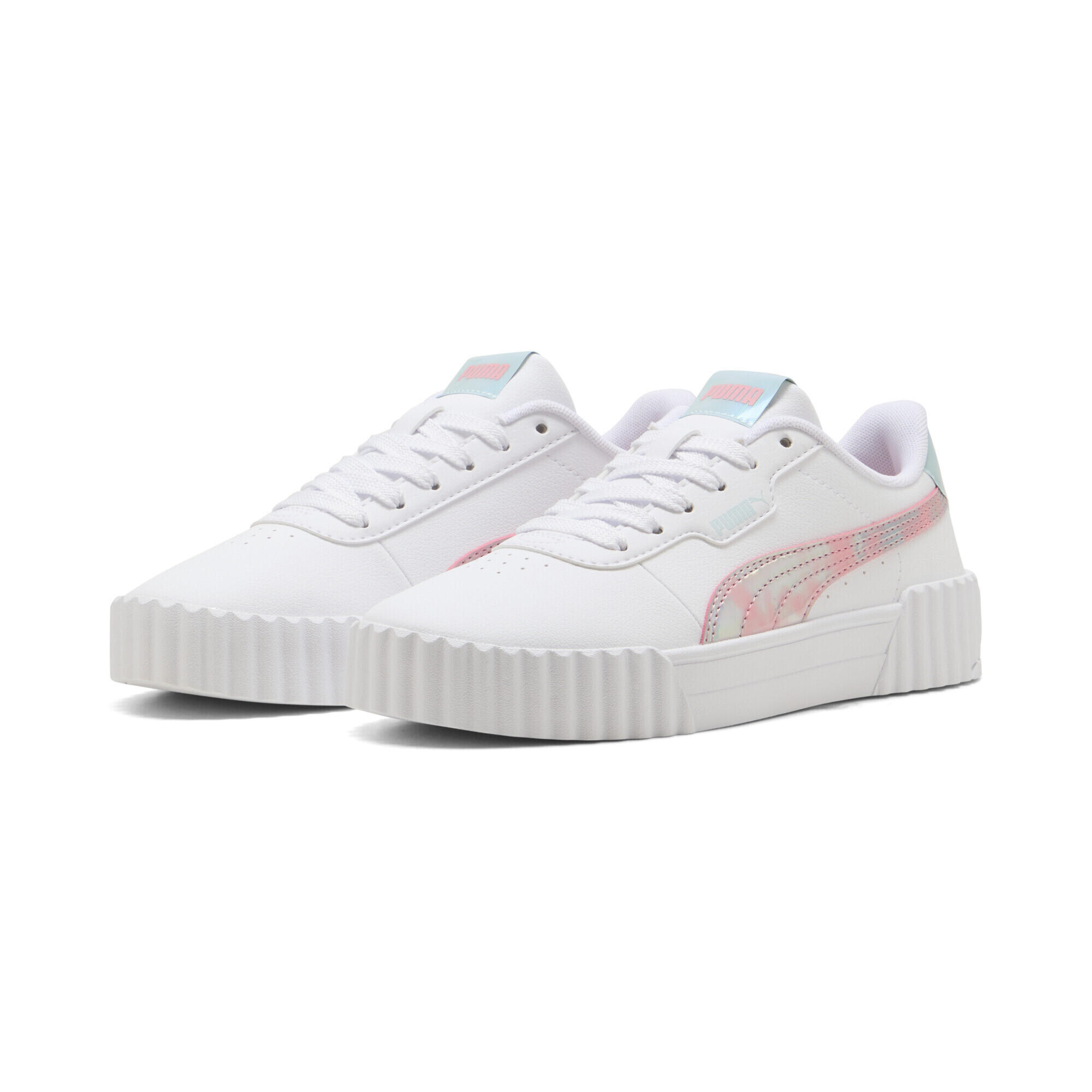 Puma - Sneakers Carina 3.0 Space Belle Enfant Et Adolescent Puma - Baskets - Blanc|rose - Decathlon