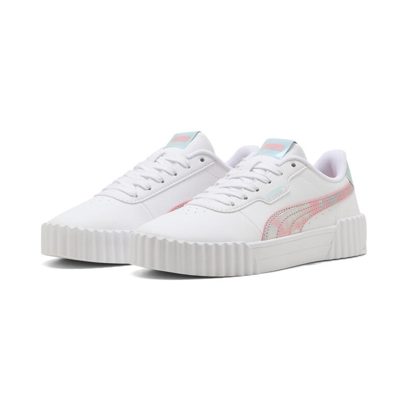 Młodzieżowe sneakersy Carina 3.0 Space Belle PUMA White Pinkscape Pink