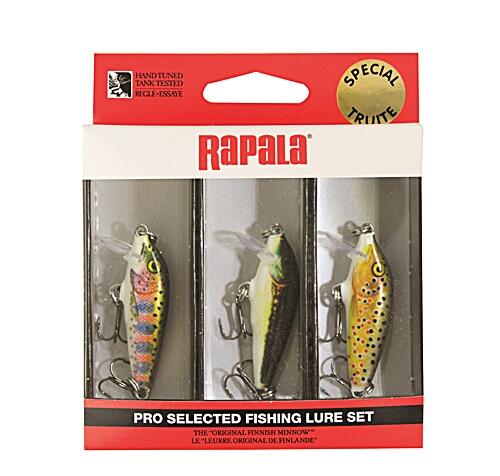 RAPALA Kit trota Wobbler Countdown Rapala 3 pz.