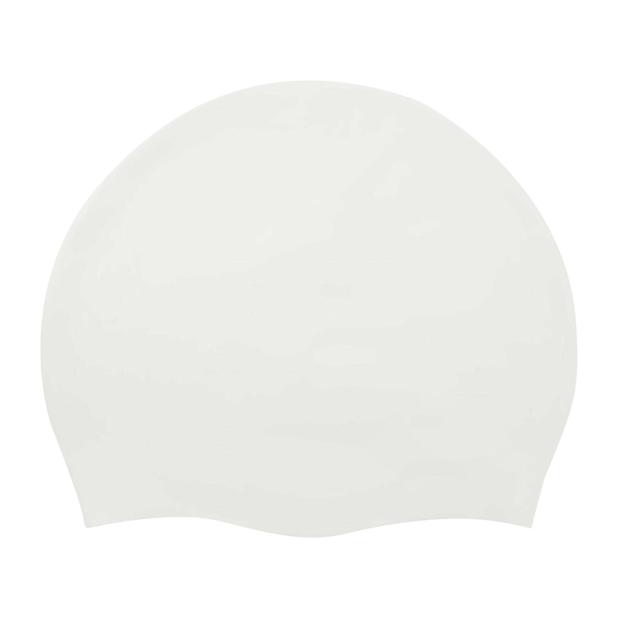 Unisex Adult 2024 Silicone Swimming Cap (White) 2/4
