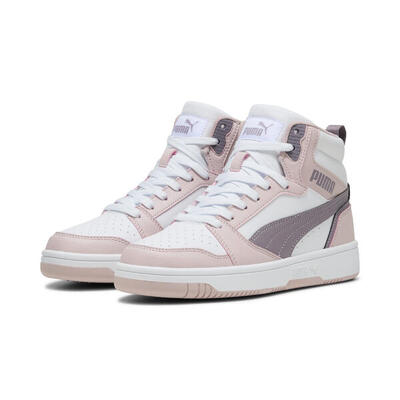 Zapatillas Rebound PUMA White Black Mauve Mist Pink