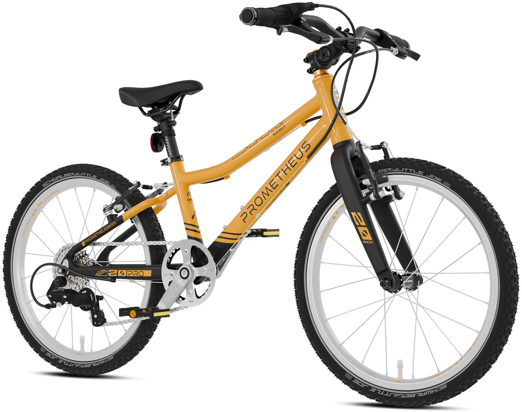 Kinderfahrrad 20 Zoll ab 6 Jahre Superleicht 7 Gang Fahrrad Orange Schwarz 1/7