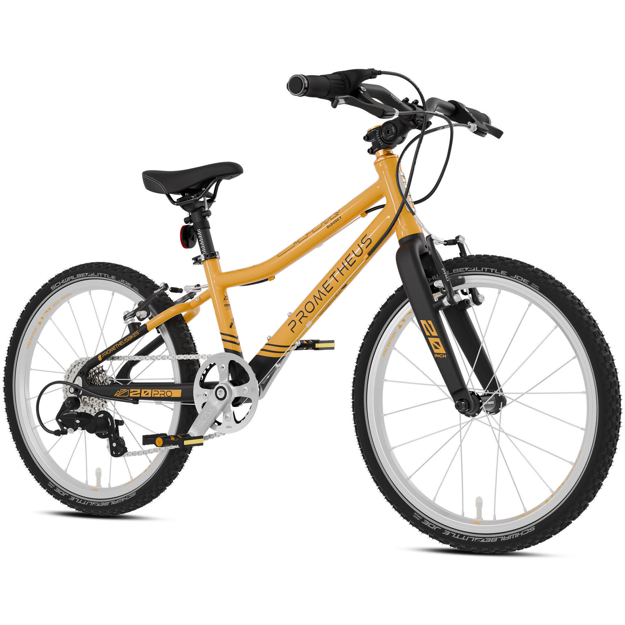Prometheus Bicycles - Vélo Pour Enfants 20 Pouces Dès 6 Ans, Super Léger, 7 Vitesses, Orange Et Noir - Vélo Enfant - Noir|orange - 20" - Decathlon