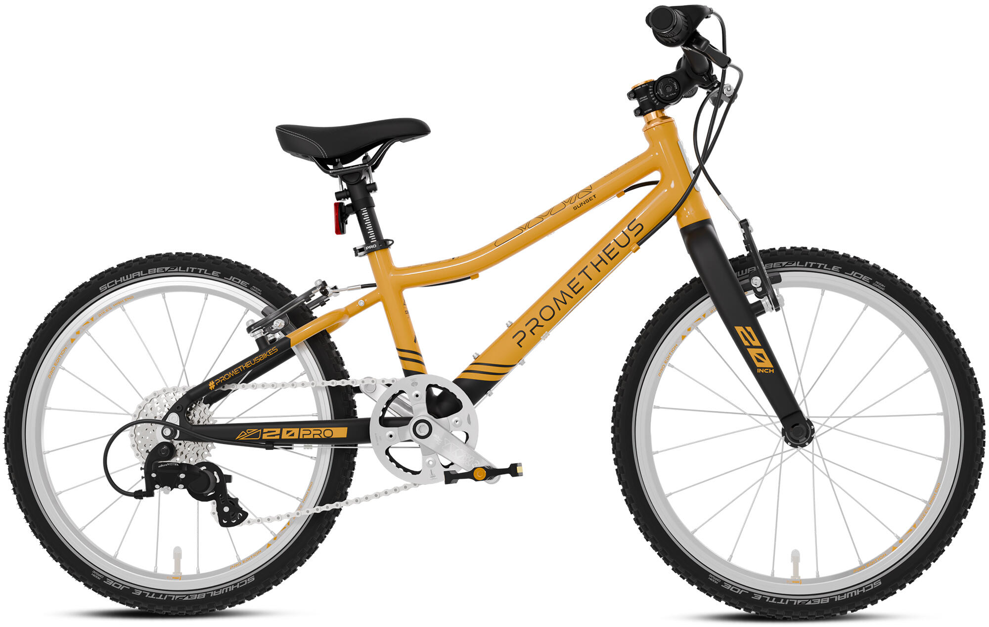 Kinderfahrrad 20 Zoll ab 6 Jahre Superleicht 7 Gang Fahrrad Orange Schwarz 2/7