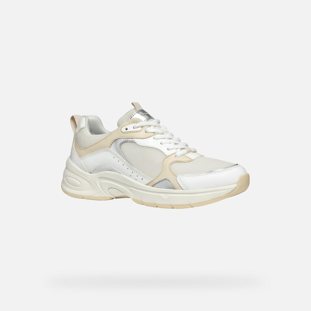 Baskets Femme D ZARVIA Blanc/Blanc Cassé 5/7