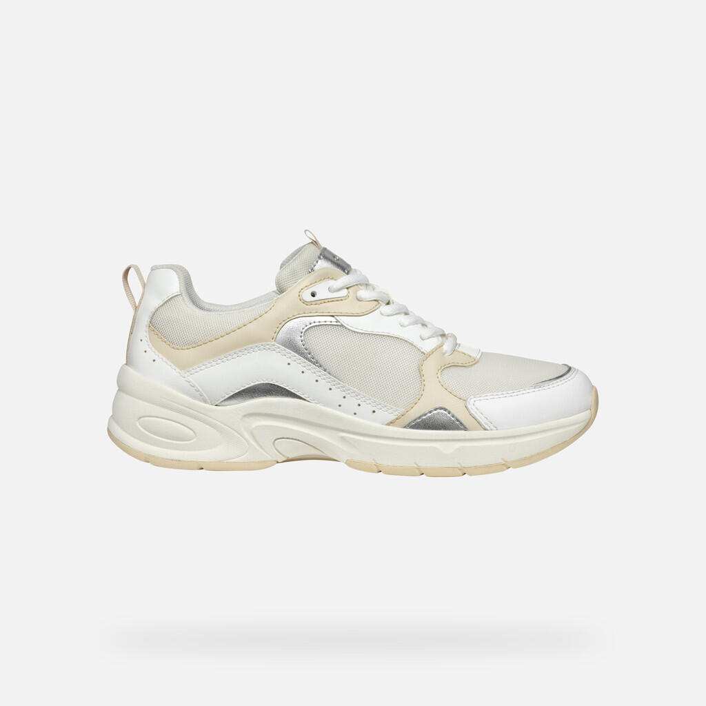 Baskets Femme D ZARVIA Blanc/Blanc Cassé 2/7