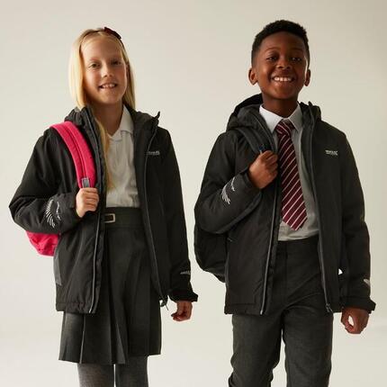 Veste Hurdle pour enfants, à capuche, imperméable, respirante et isolée