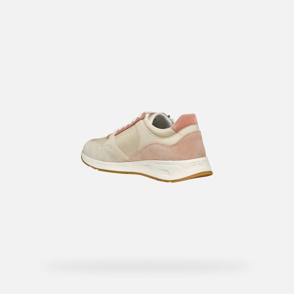 Baskets Femme D BULMYA Blanc Cassé/Beige Clair 6/7