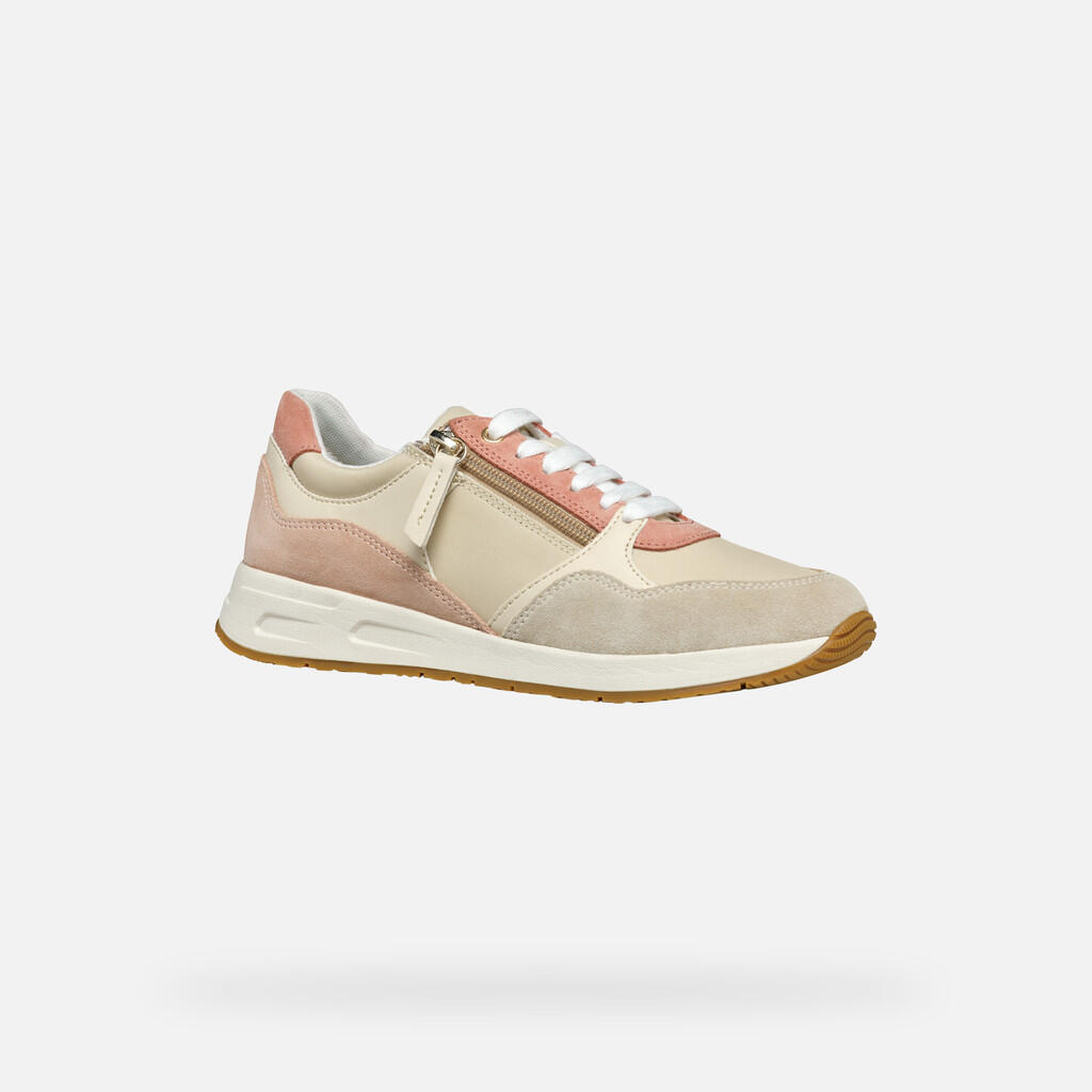 Baskets Femme D BULMYA Blanc Cassé/Beige Clair 5/7