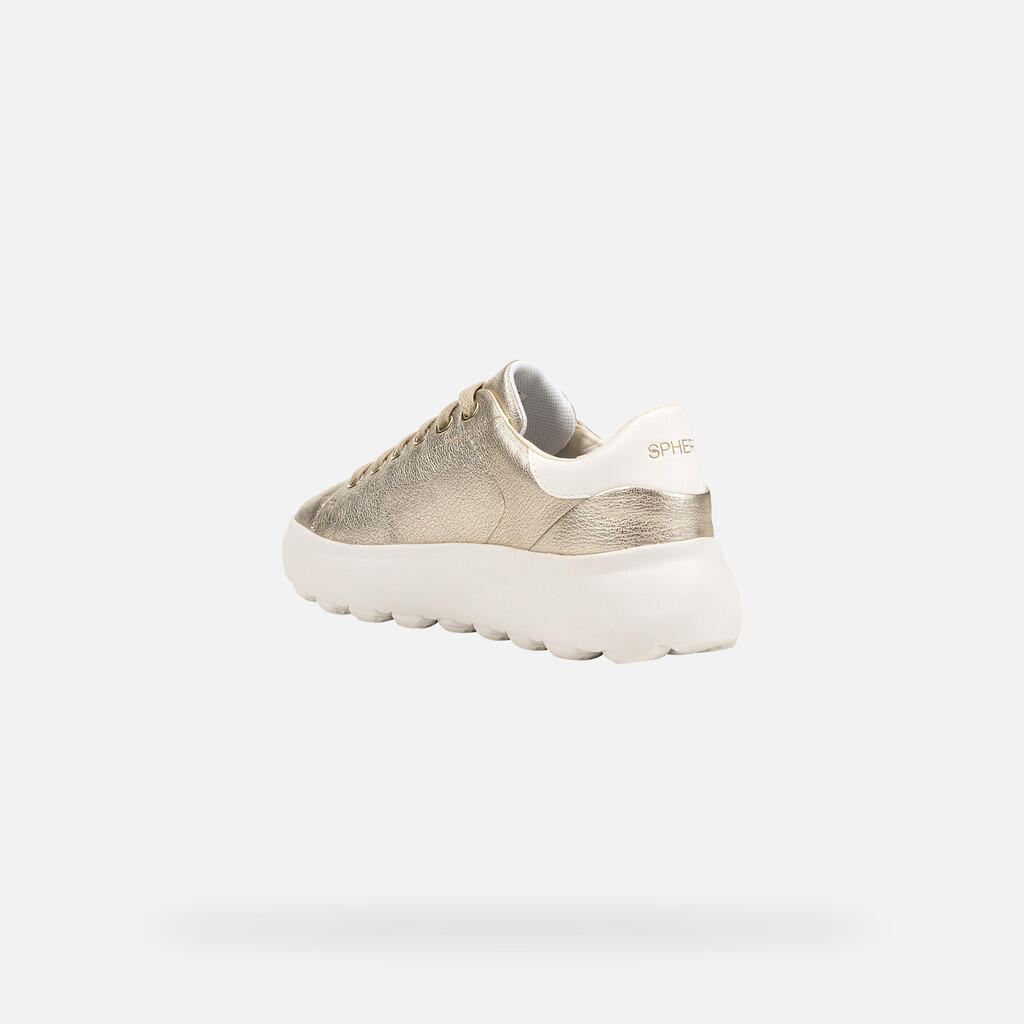 Baskets Femme Baskets Geox D SPHERICA EC4.1 Or Or Geox 6/7