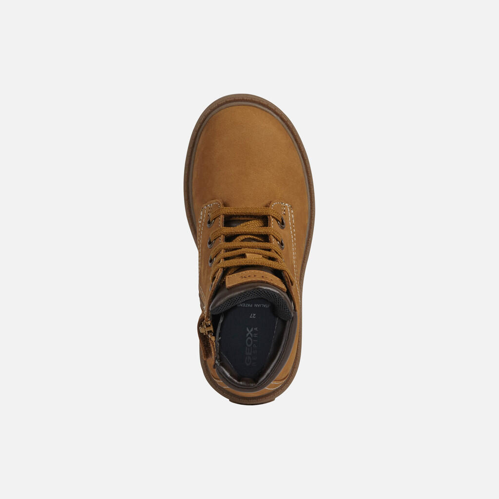 Bottes Garçon J SHAYLAX BOY Jaune/Marron 6/7