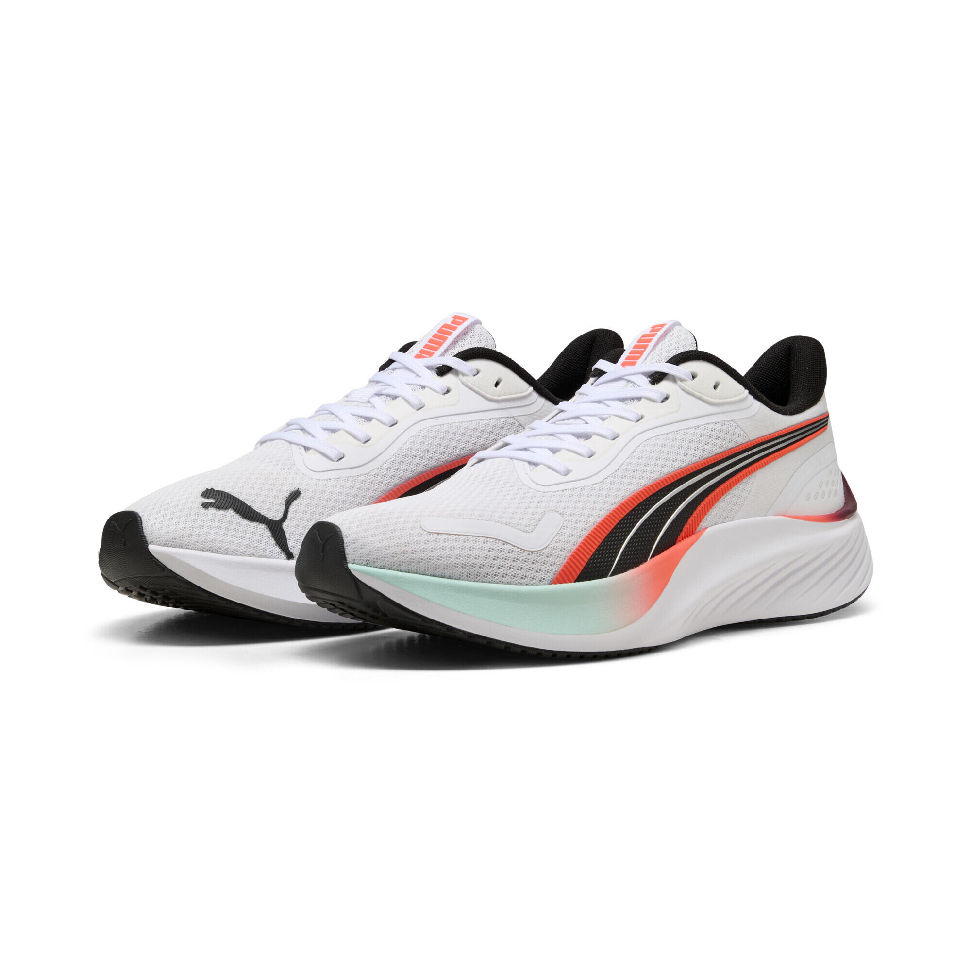 PUMA Pounce Lite Laufschuhe Erwachsene PUMA White Glowing Red
