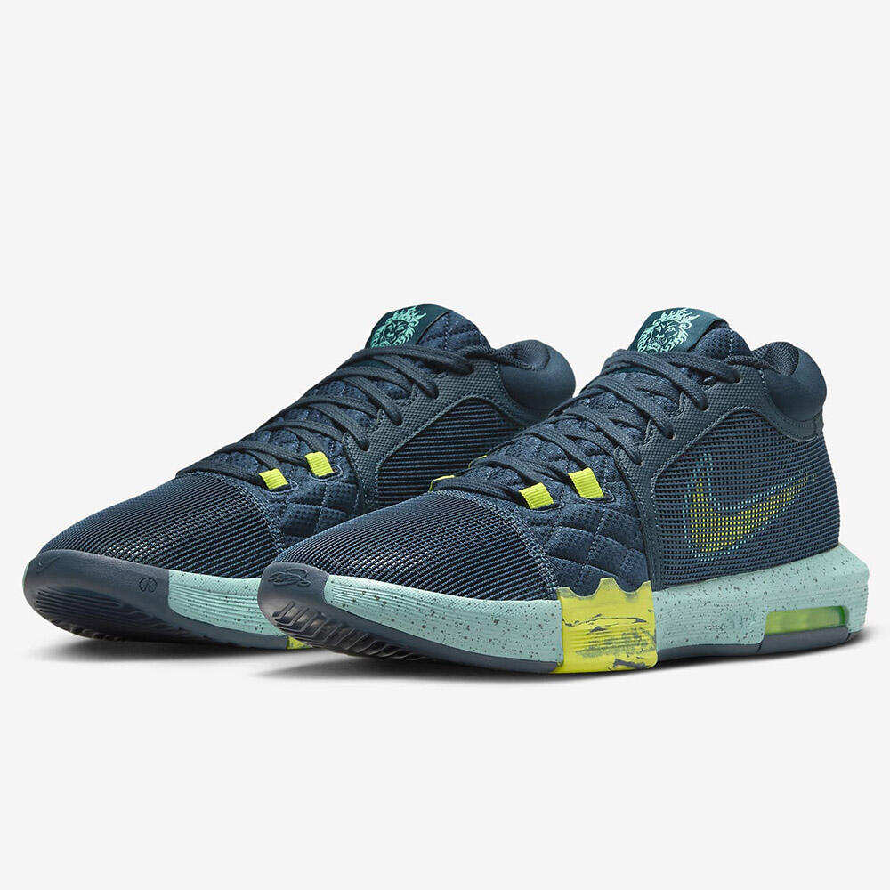 Lebron Witness VIII Mens Blue Basketball Trainers