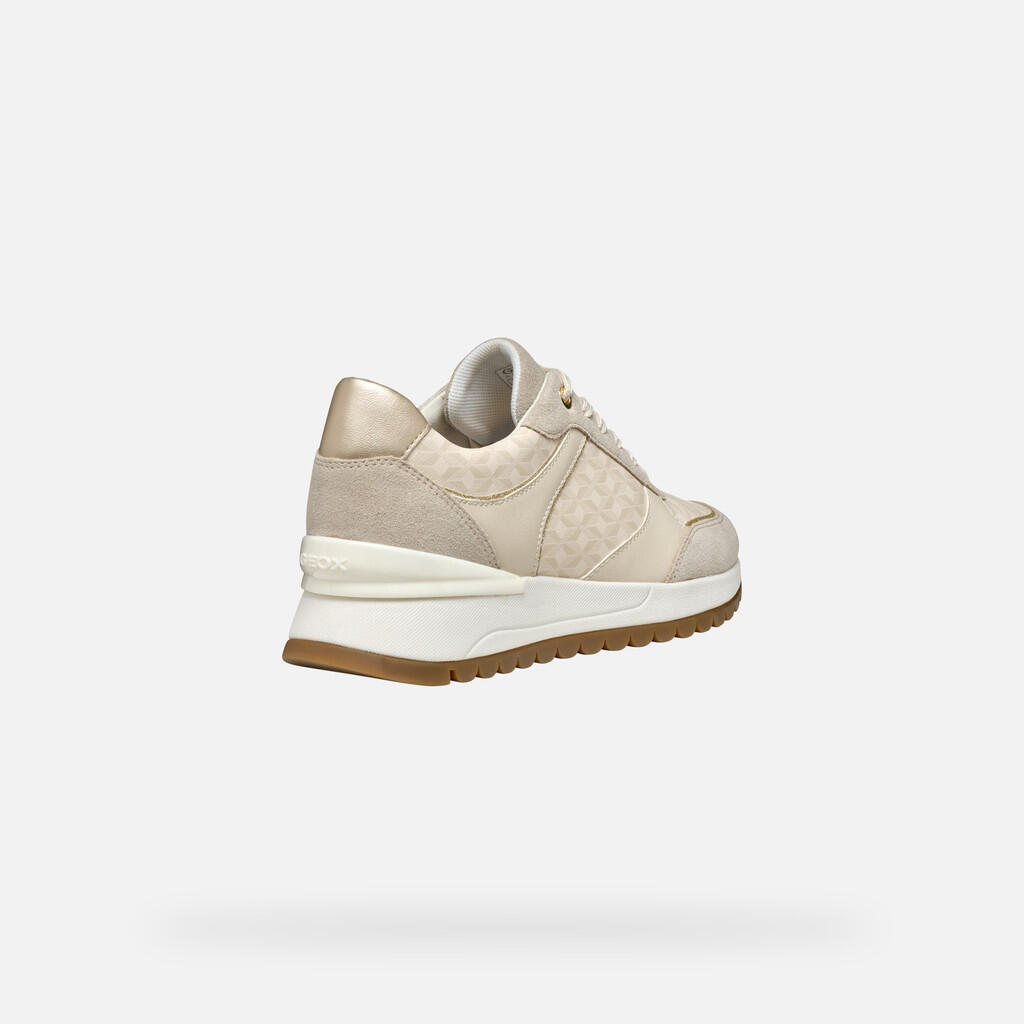 Baskets Femme DESYA WOMAN Blanc Cassé/Beige Clair 7/7