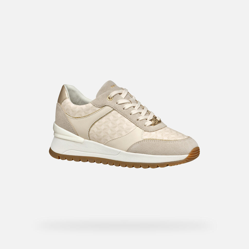 Baskets Femme DESYA WOMAN Blanc Cassé/Beige Clair 5/7