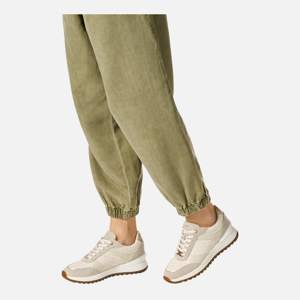 Baskets Femme DESYA WOMAN Blanc Cassé/Beige Clair 3/7