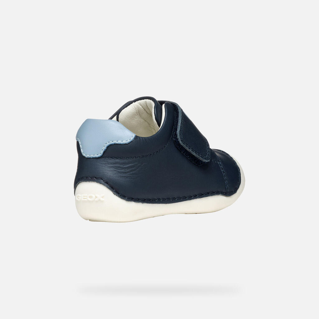 Premiers Pas Bébé Garçon TUTIM BABY Bleu Marine/Bleu Ciel Clair 6/7