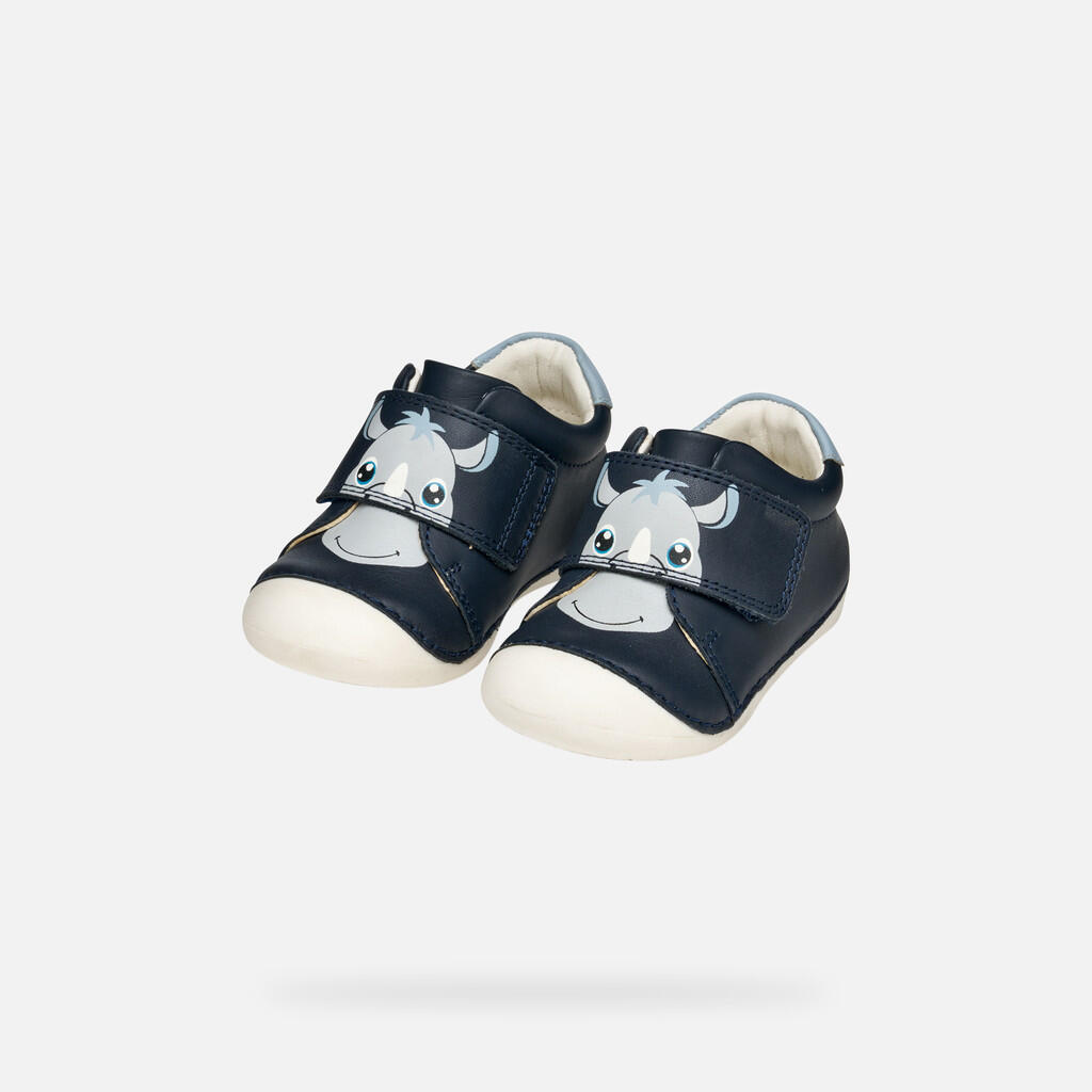 Premiers Pas Bébé Garçon TUTIM BABY Bleu Marine/Bleu Ciel Clair 3/7