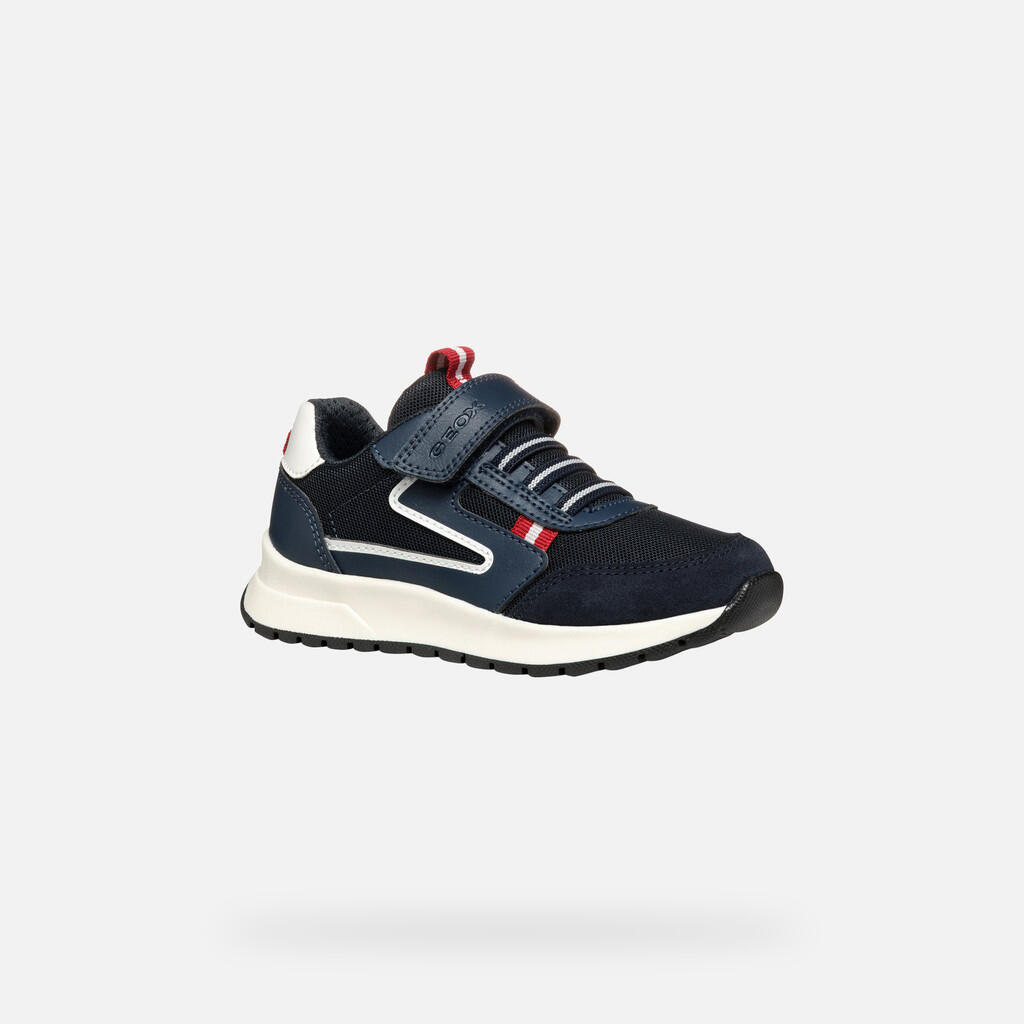 Baskets Garçon BRIEZEE BOY Bleu Marine/Rouge Foncé 4/7