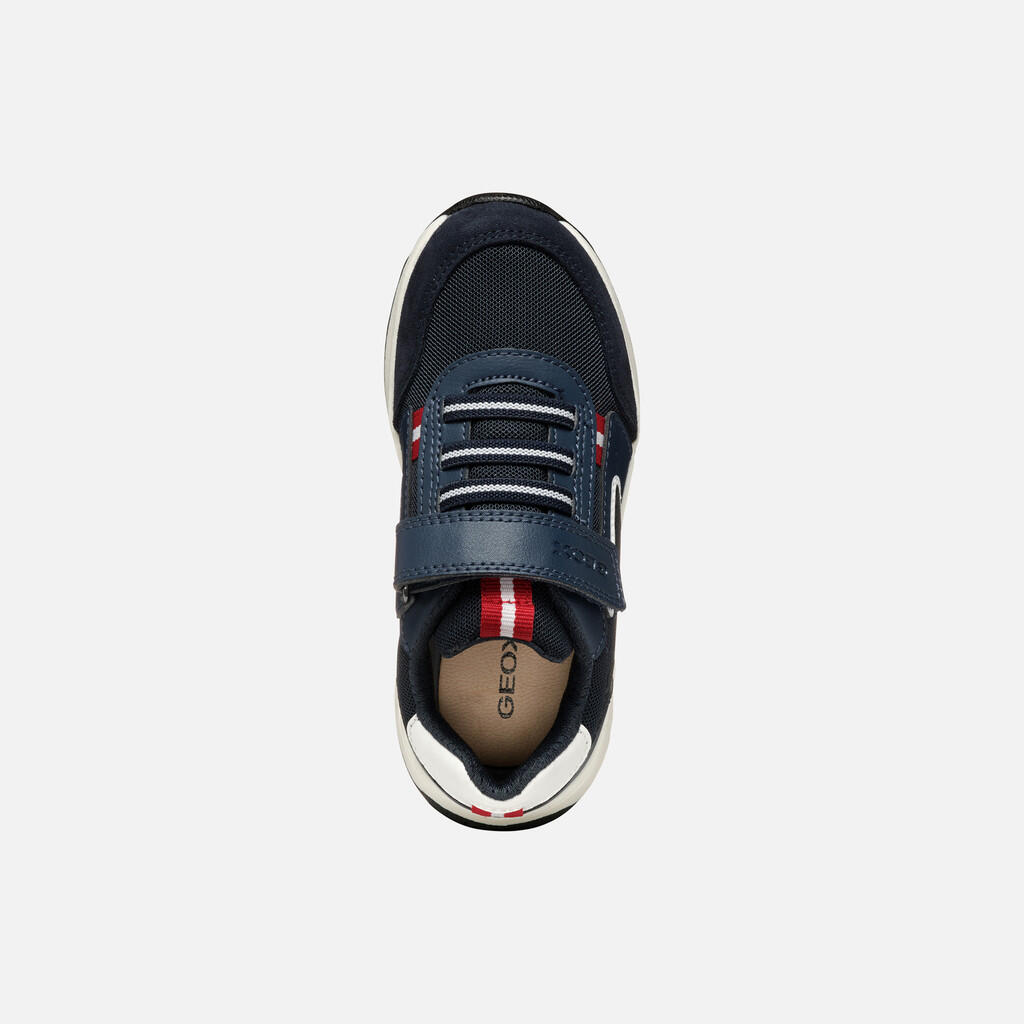 Baskets Garçon BRIEZEE BOY Bleu Marine/Rouge Foncé 7/7