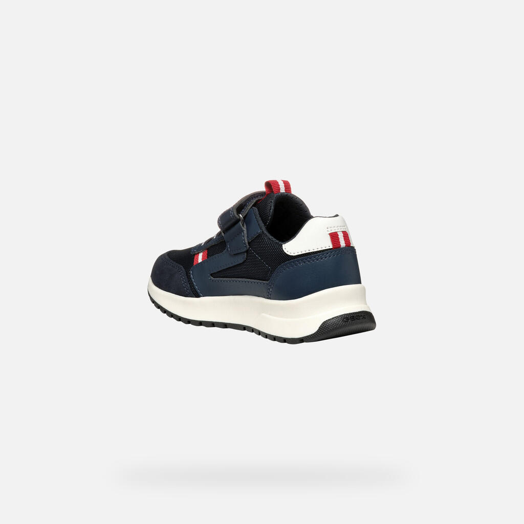 Baskets Garçon BRIEZEE BOY Bleu Marine/Rouge Foncé 5/7