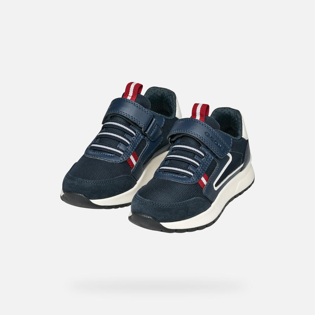 Baskets Garçon BRIEZEE BOY Bleu Marine/Rouge Foncé 3/7