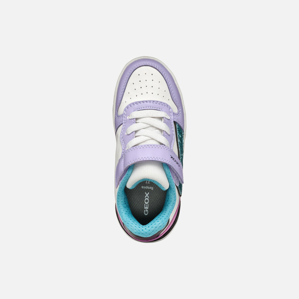 Baskets Fille WASHIBA GIRL Lilas/Turquoise 7/7