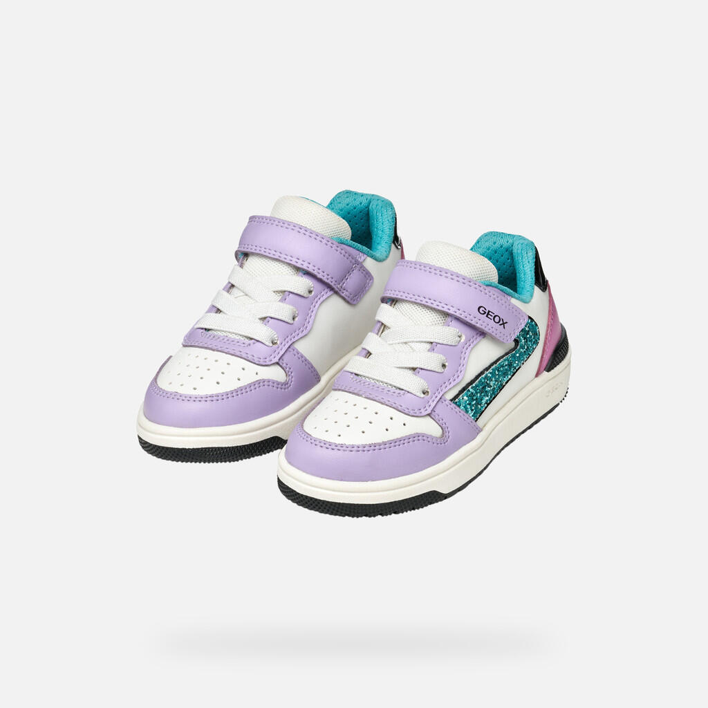 Baskets Fille WASHIBA GIRL Lilas/Turquoise 3/7