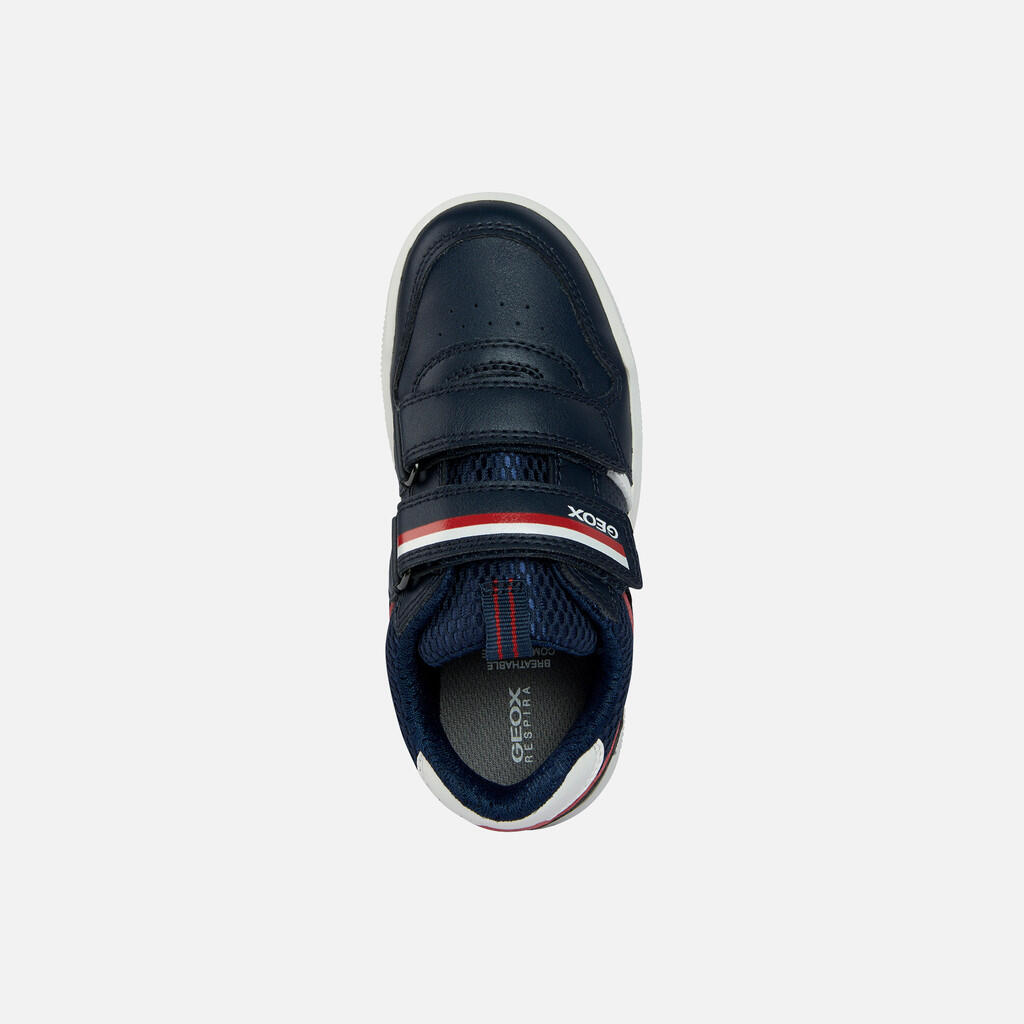 Baskets Garçon J ARZACH BOY Bleu Marine/Rouge 6/7