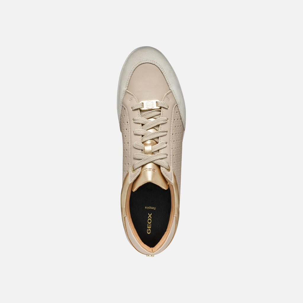 Baskets Femme D MYRIA Taupe Clair 6/7