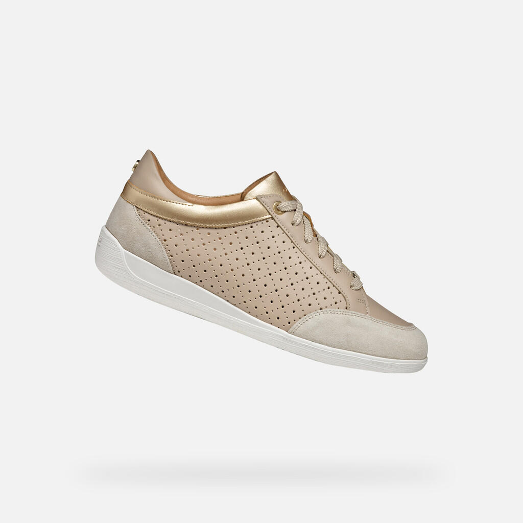 Baskets Femme D MYRIA Taupe Clair 1/7