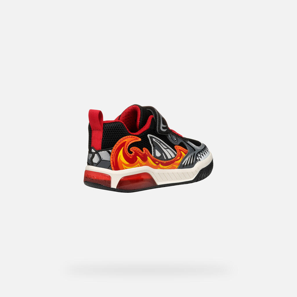Baskets Garçon INEK BOY Noir/Rouge 6/7
