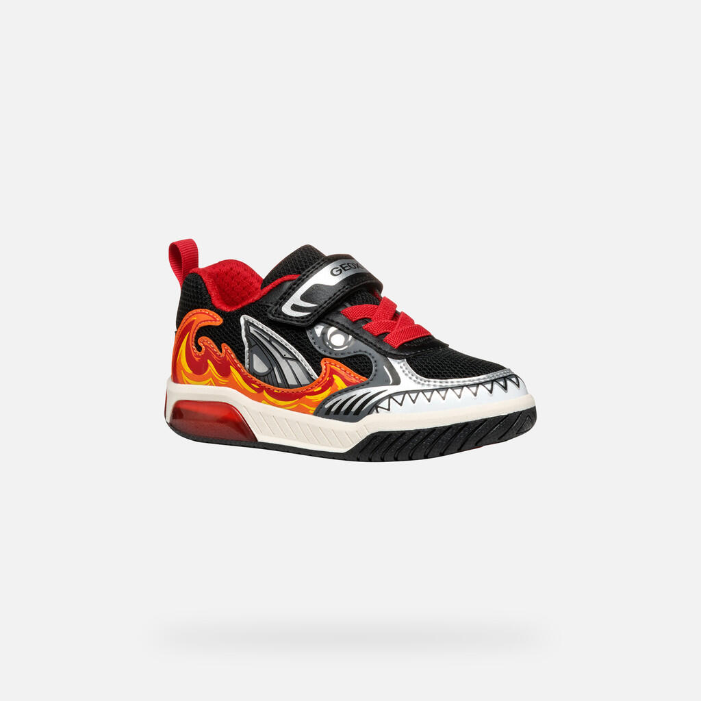 Baskets Garçon INEK BOY Noir/Rouge 4/7