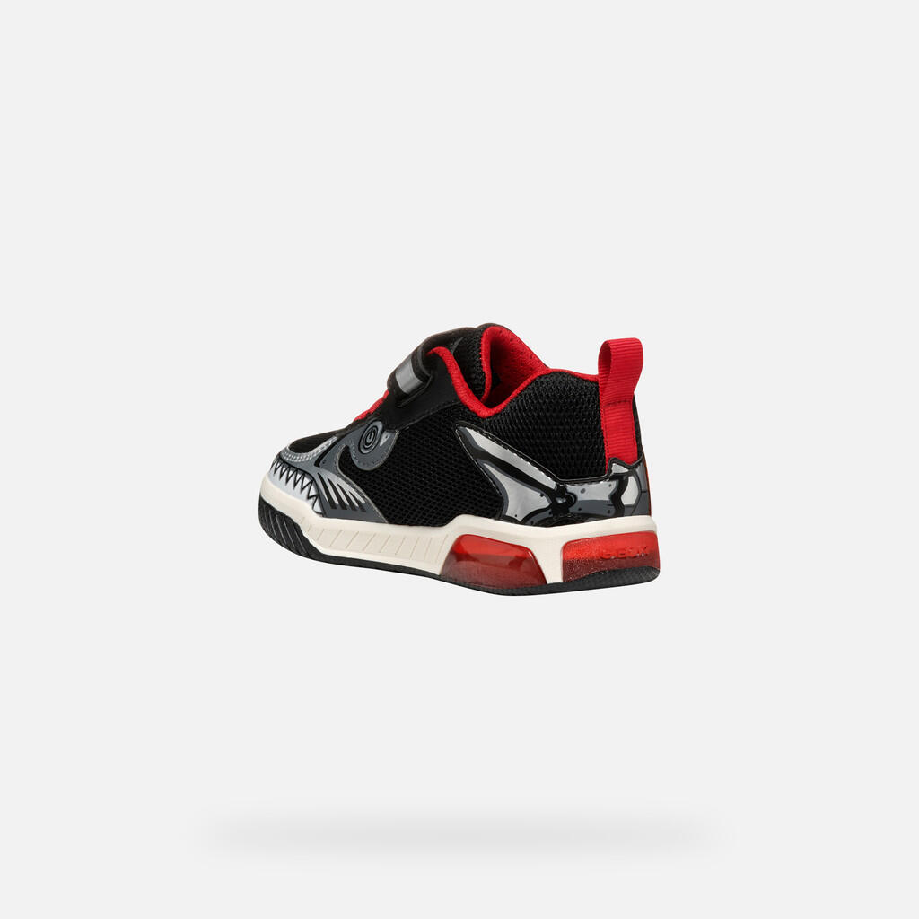 Baskets Garçon INEK BOY Noir/Rouge 5/7