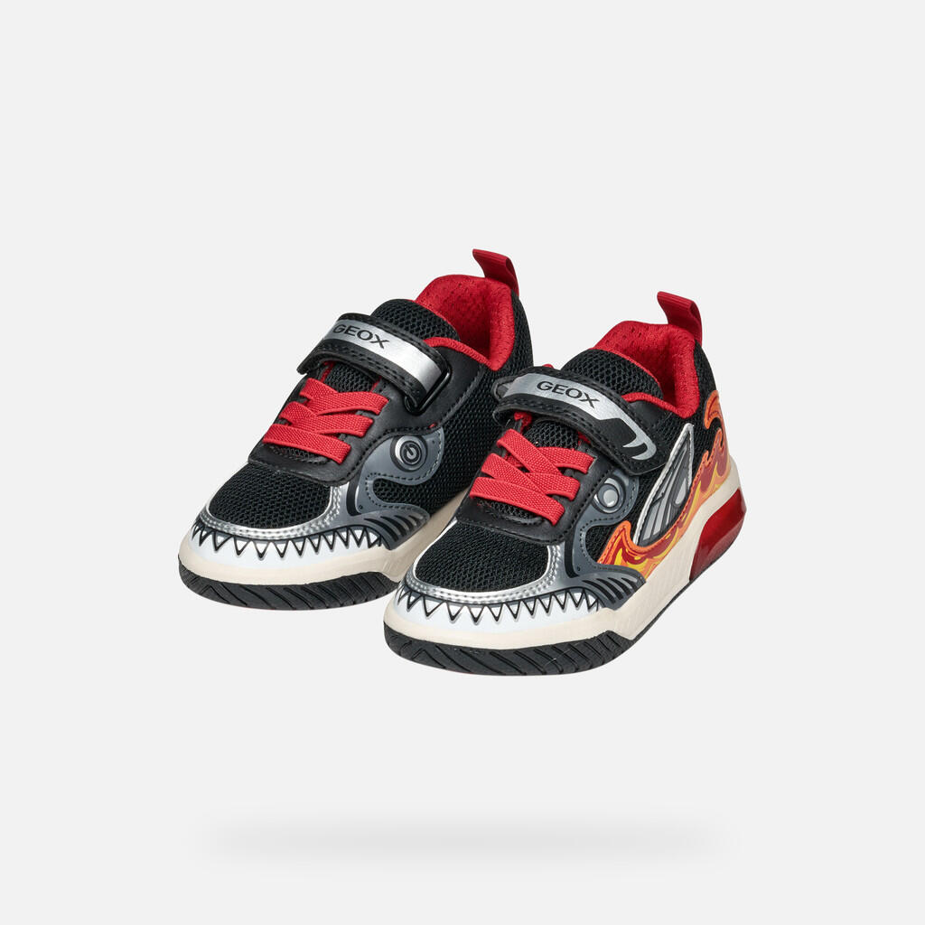 Baskets Garçon INEK BOY Noir/Rouge 3/7