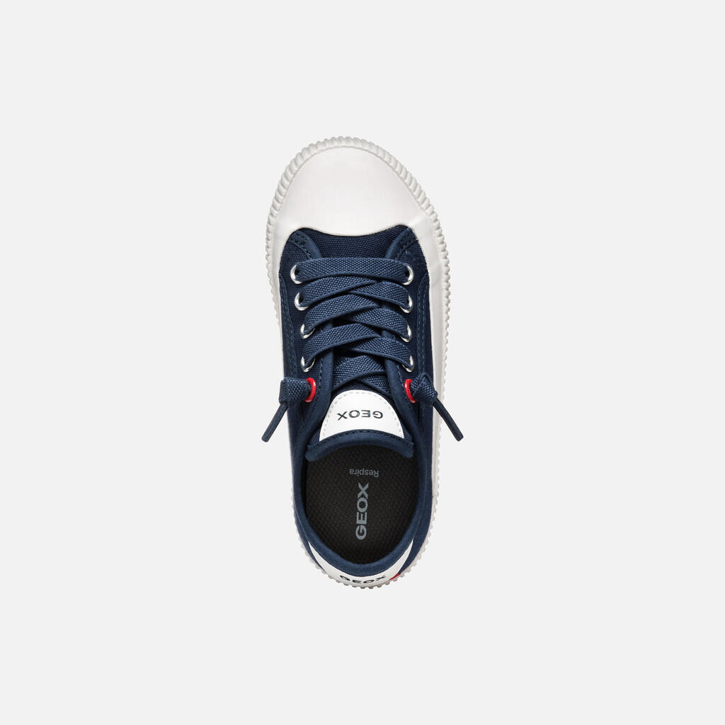 Baskets Garçon J TIPPESTE BOY Bleu Marine/Blanc 7/7