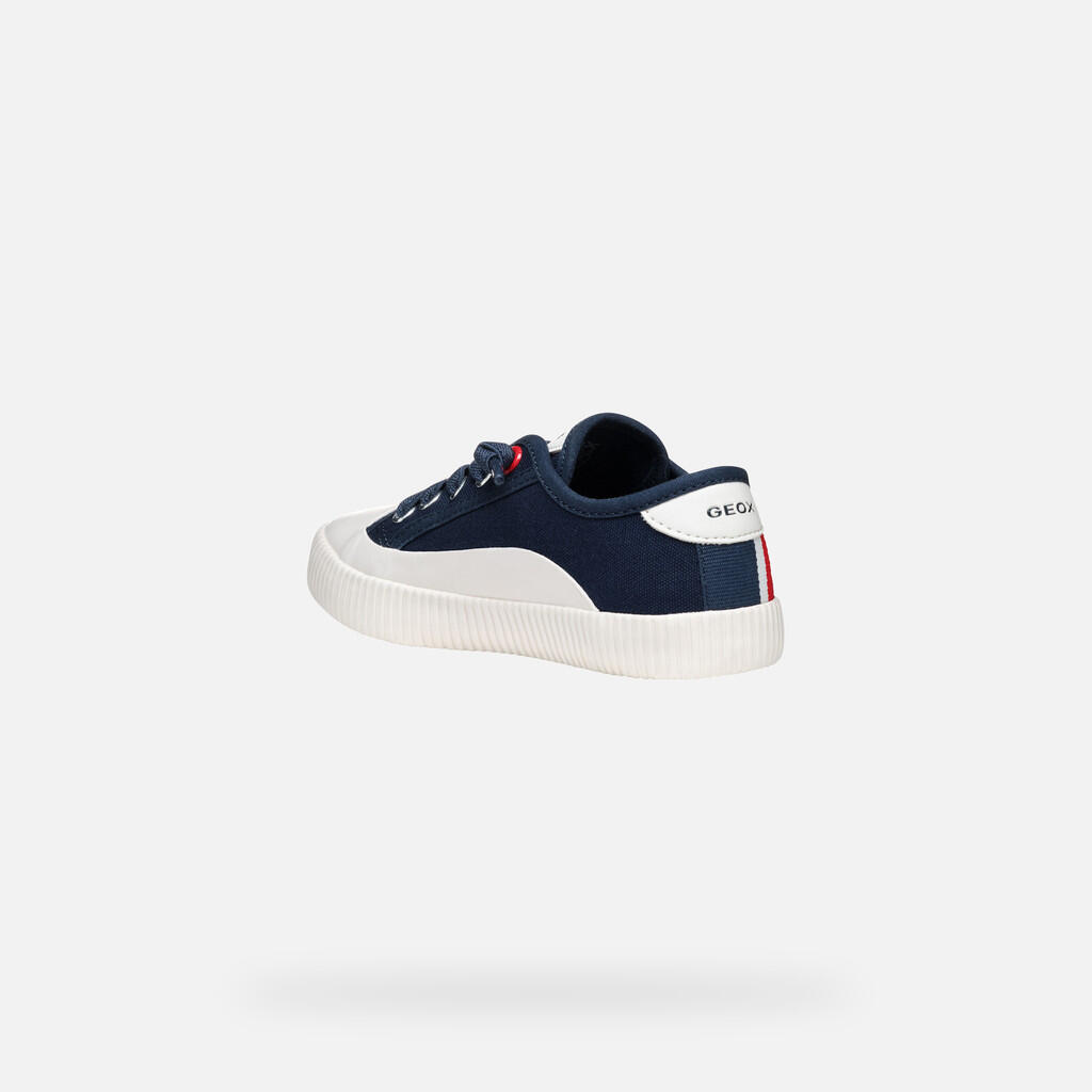 Baskets Garçon J TIPPESTE BOY Bleu Marine/Blanc 5/7