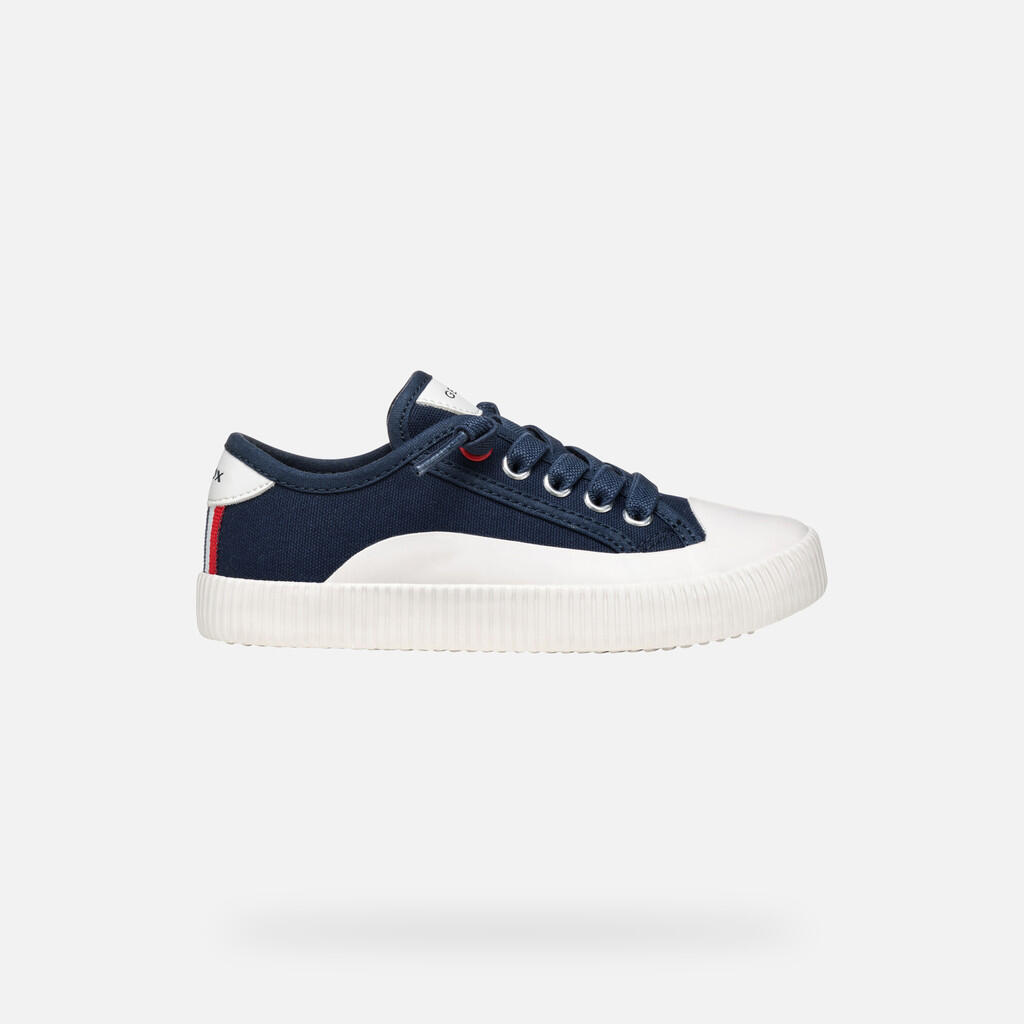Baskets Garçon J TIPPESTE BOY Bleu Marine/Blanc 2/7