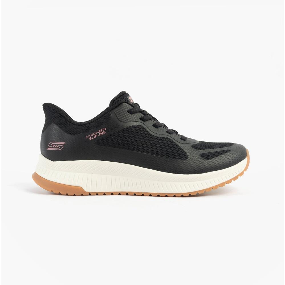 SKECHERS Bobs Squad 4 - Staple Look Womens Sports Low Top Lace Up Trainers
