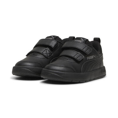 Zapatillas infantiles Courtflex V3 PUMA Black Cast Iron Gray