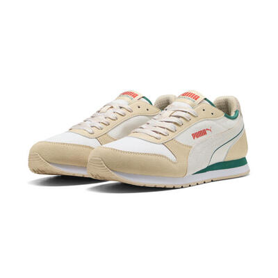 St miler retro run-sneakers. uniseks puma warm white canvas wild green beige