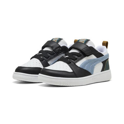 Rebound v6 low run fun sneakers voor kinderen puma