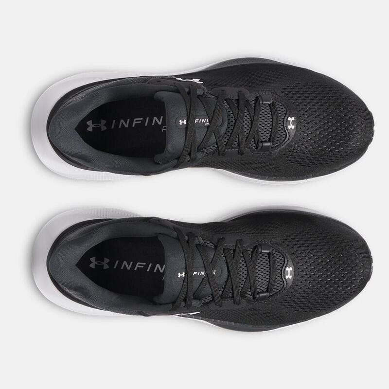 Pantofi de alergare UA Infinite Pro 2 pentru bărbați Under Armour, negri și albi